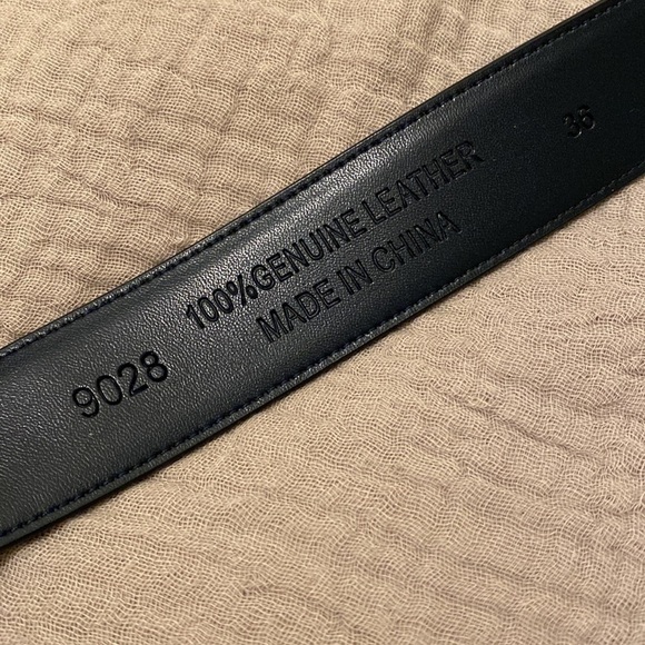 Falari genuine leather blue belt . Size 36. Unisex style . New. No tags - Picture 3 of 9